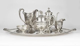 A Towle sterling silver coffee & tea service