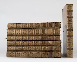 Seven leather-bound volumes, Bernard Picard