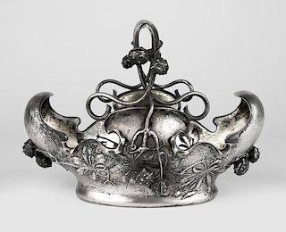 A German Art Nouveau .800 silver basket