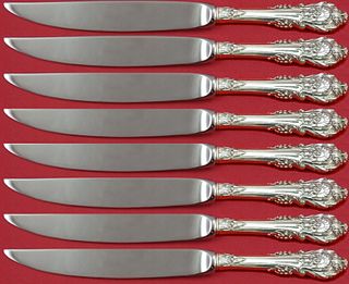 Sir Christopher by Wallace Sterling Silver Steak Knife Set 8pc Not Serr Custom