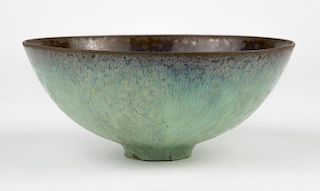 An Otto & Gertrude Natzler crystalline glaze bowl