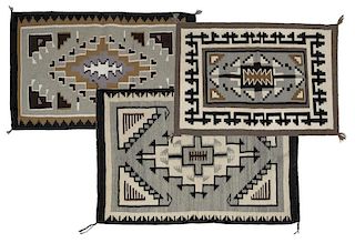 Three contemporary Navajo regional rugs