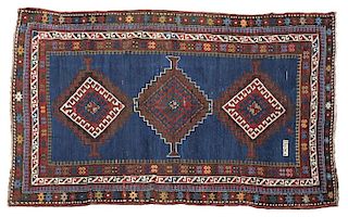 A Caucasian flat weave geometric rug