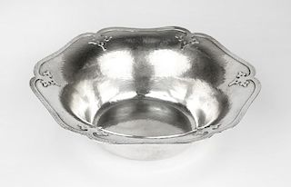 A Shreve & Co. sterling silver fruit bowl