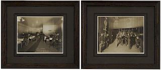 Two silver print photographs of the San Francisco Fire Department