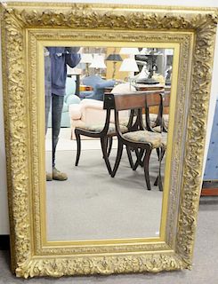 Victorian gilt framed mirror, total size 38" x 54"