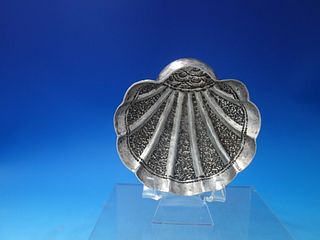 Sterling Silver Nut Dish Shell Footed Handwrought 3 1/2" x 1 1/2" 2 ozt 