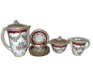 Vintage Limoges French Porcelain Demitasse Service