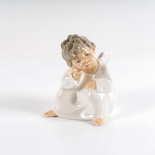 Angel Thinking 1004539 - Lladro Porcelain Figurine