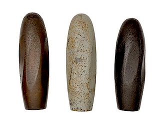 Confederate Whitworth Solid Shot 12-Pounder Projectiles, Lot of 3 
