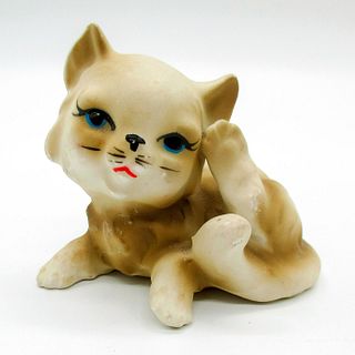 Ceramic Animal Figurine, Persian Kitten