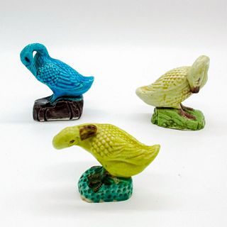 3pc Chinese Porcelain Figurines, Ducks