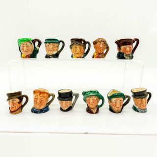 11 Royal Doulton Tiny Character Jugs, Original Set