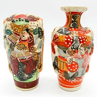 Pair of Japanese Style Ceramic Vases