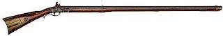 Kentucky Flintlock Rifle with Barrel Marked "I" Eagle "M" 