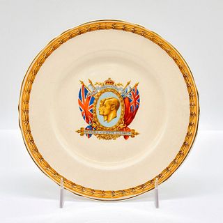 Creampetal Grindley Plate, George VI Queen Elizabeth