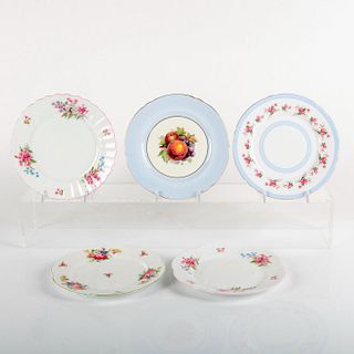 5pc Shelley England Assorted 8 inch Plates
