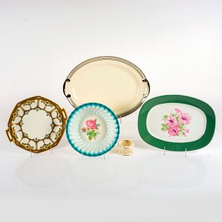 5PC American Decorative Dishes + Tea Candle Holder