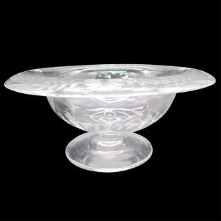 Glass Decorative Footed Vase