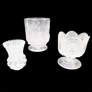 3pc Small Glass Vases