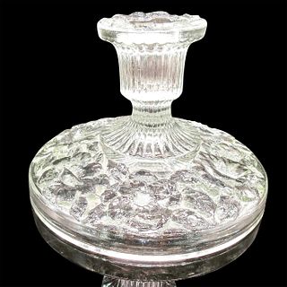 Vintage Consolidated Phoenix Glass Candle Holder, Iris