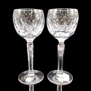 2pc Waterford Crystal Hock Wine Glasses, Sheila