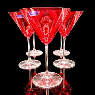 5pc Waterford Crystal Martini Glasses, Vintage