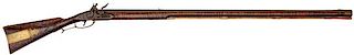 Contemporary Kentucky Flintlock Rifle by Jack Haugh and Horn from Pennsylvania Bicentennial  
