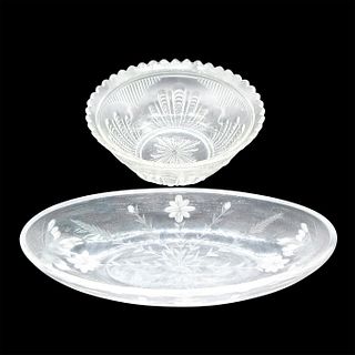 2pc Clear Glass Bowls