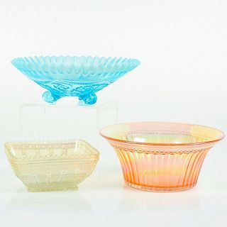 3pc Colored Decorative Glass Bowls