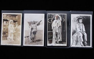 American Indian Glacier Real Photo Post Cards