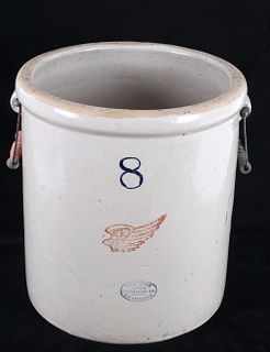Early 1900's Red Wing 8 Gallon Pottery Crock