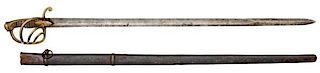 Model 1840 Republic of Mexico Cavalry Officer's Sword French Made 