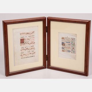 Two Illuminated Manuscripts 