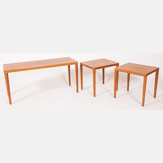 A Danish Teak Nest of Tables