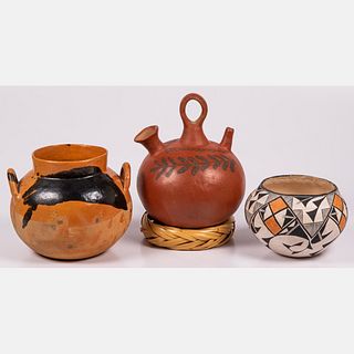 Three Large Ceramic Pottery Vessels
