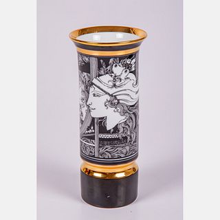 A Hollohaza Endre Szasz Porcelain Vase