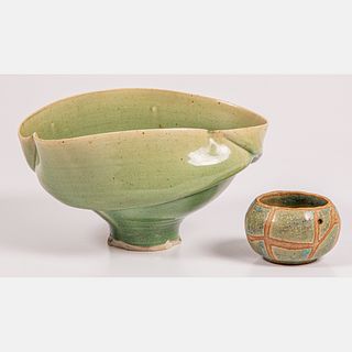 Two Studio Pottery Bowls by Gabriella Verbovszky (American Hungarian, b. 1966)