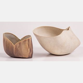 Two Studio Pottery Vessels by Gabriella Verbovszky (American Hungarian, b. 1966)