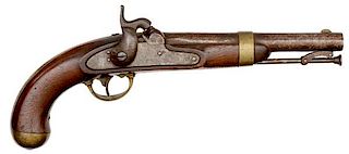 U.S. H. Aston Model 1842 Percussion Pistol 
