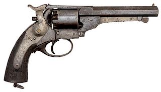 Kerr Patent Percussion Revolver, Factory Engraved 