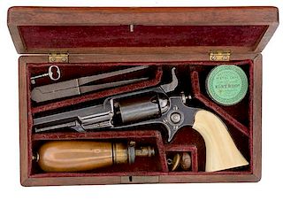 Cased Colt Root Model 1855 Sidehammer Pocket Revolver, Model 2 