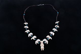 Navajo Fetish & Tortoise Shell Necklace