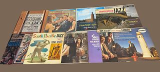 Collection 10 Vintage Jazz Vinyl Album Records NORMAN GRANZ, PLAYBOY PENTHOUSE, TONY SCOTT 