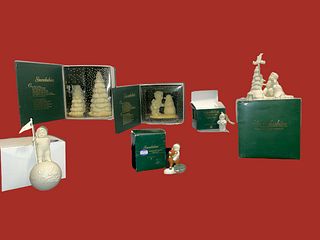 Collection 6 Vintage NIB Department 56 Snowbabies Christmas Figurines