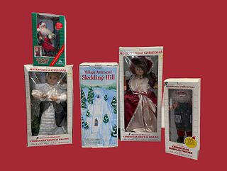 Collection 5 Vintage NIB Department 56, Holiday Creations, Decor Outlet Christmas Display Features 
