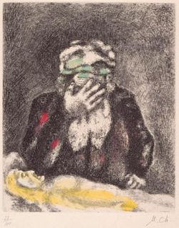 Marc Chagall - Abraham Weeping for Sarah