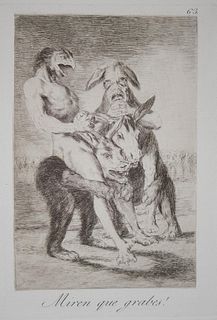 Francisco Goya - Miren que grabes