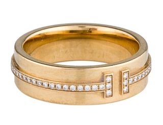 Tiffany & Co. 18K Gold & Diamond Ring