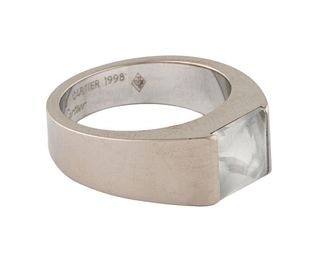 Cartier 18k White Gold Moonstone Ring